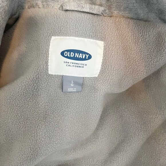 Old Navy Mock Neck Full Zip Quilted Puffer Fleece Lined Pocket Sleeveless Vest - Picture 10 of 11